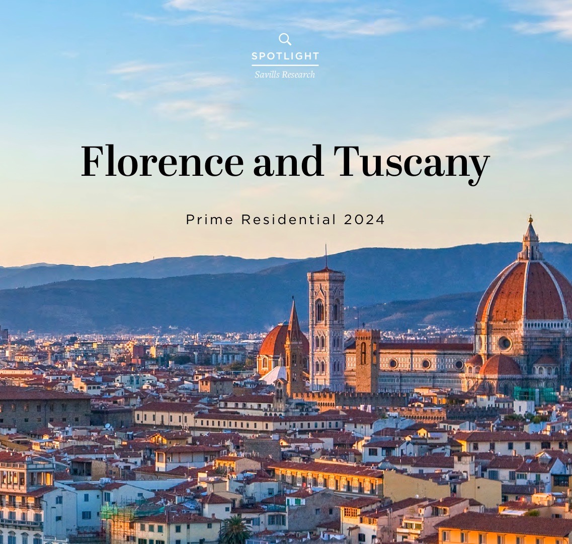 Savills. Il mercato residenziale prime in Toscana