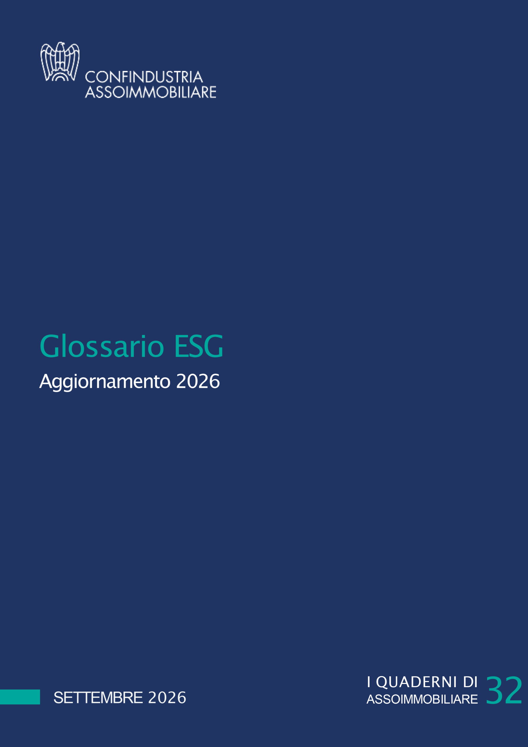 Glossario ESG. Aggiornamento 2026